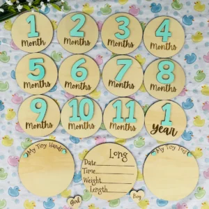 Baby Month Milestone Tags - Font 4 - Numbers