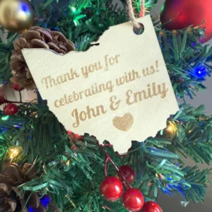 Wedding Favor State Ornament