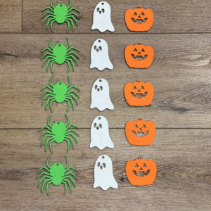 Ghost Pumpkin Spider Halloween Treat or Gift Tags