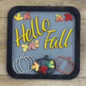 Hello Fall Wall Welcome Decor