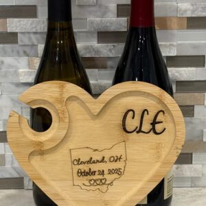 Wine Hors d'oeuvres Bamboo Heart Shape