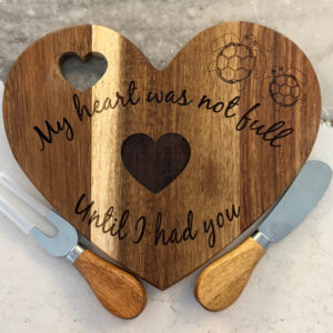 Customize - Charcuterie Cutting Board Small Round Personalized